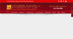Desktop Screenshot of goldbergandallen.com