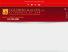 Tablet Screenshot of goldbergandallen.com